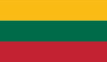 imagen de la bandera de lituania vector