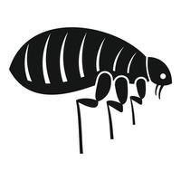 Parasite bug icon, simple style vector