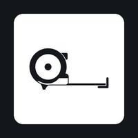 Construction roulette icon, simple style vector