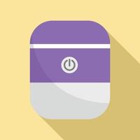 System smart speaker icon, flat style vector