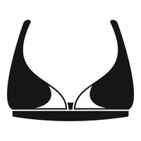 Design bra icon, simple style vector