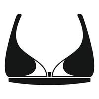 Design bra icon, simple style vector