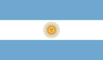 imagen de la bandera argentina vector