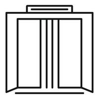 Elevator icon, outline style vector