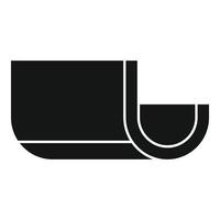 Clean gutter icon, simple style vector