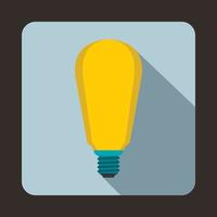 Light bulb icon in flat style vector