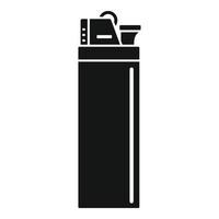 icono de encendedor de cigarrillos, estilo simple vector