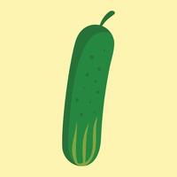 icono de pepino, tipo plano vector