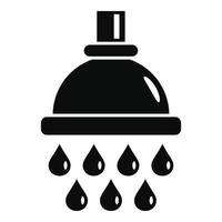 icono de lavado de gotas de agua, estilo simple vector