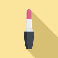 Lipstick icon, flat style vector