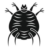 Bug icon, simple style vector