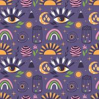 Abstract pattern, eye, mysticism, astral. vector pattern