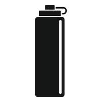 Water bike bottle icon, simple style vector