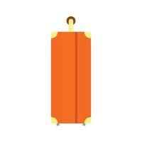 Side of travel bag icon, flat style vector