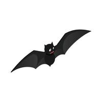 icono de murciélago volador, estilo isométrico vector