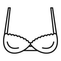 Design bra icon, outline style vector