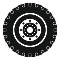 Tyre icon, simple style. vector