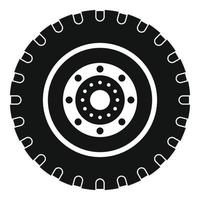 Tyre icon, simple style. vector