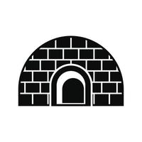 Igloo icon, simple style vector