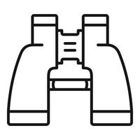 Binoculars icon, outline style vector