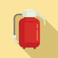 Fire extinguisher icon, flat style vector