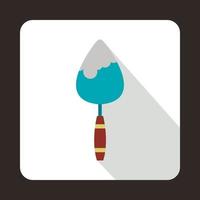 Trowel icon, flat style vector