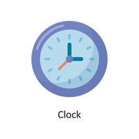 Clock Vector Filled Flat Icon Design illustration. Housekeeping Symbol on White background EPS 10 File