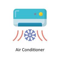 Air Conditioner Vector Flat Icon Design illustration. Housekeeping Symbol on White background EPS 10 File