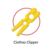 Clothes Clipper Vector Flat Icon Design illustration. Housekeeping Symbol on White background EPS 10 File