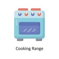 Cooking Range Vector Flat Icon Design illustration. Housekeeping Symbol on White background EPS 10 File