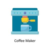 Coffee Maker Vector Flat Icon Design illustration. Housekeeping Symbol on White background EPS 10 File