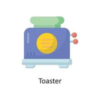 Toaster  Vector Flat Icon Design illustration. Housekeeping Symbol on White background EPS 10 File