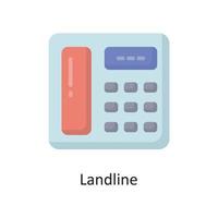 Landline Vector Flat Icon Design illustration. Housekeeping Symbol on White background EPS 10 File