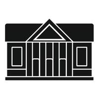Window courthouse icon, simple style vector