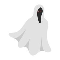 icono fantasma, estilo isométrico vector