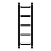 icono de escalera de acero, estilo simple vector