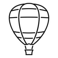 Cloud air balloon icon, outline style vector