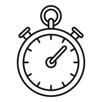Dog training stopwatch icon, outline style vector