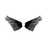 Pair of wings icon, simple style vector