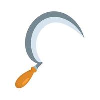 Sickle icon, flat style vector