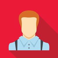 Man avatar icon vector flat