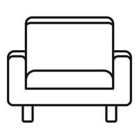 Seat armchair icon, outline style