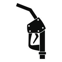 Refill fuel pistol icon, simple style vector