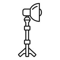 Camera light lamp icon, outline style vector