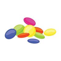 Sweet candy icon, cartoon style vector