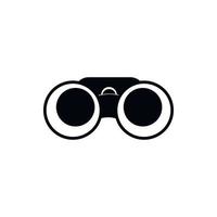 Binoculars icon, simple style vector