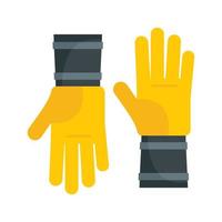 Honey gloves icon, flat style vector