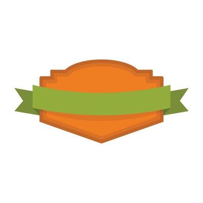 Badge label icon, flat style