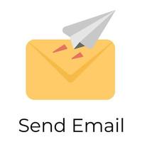 Trendy Send Email vector