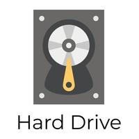 Trendy Hard Drive vector